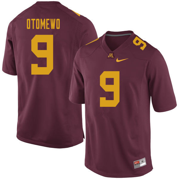 Men #9 Esezi Otomewo Minnesota Golden Gophers College Football Jerseys Sale-Maroon